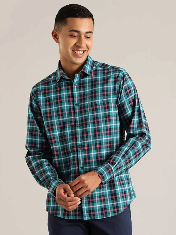 Indian Terrain Men Checkered Multicolor Shirt
